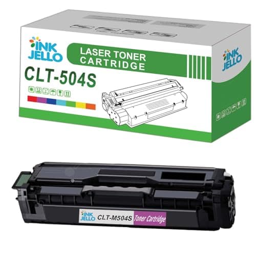 Image of InkJello Toner Cartridge For Printer, Compatibile with Samsung CLP-415N CLP-415NW CLX-4195FN CLX-4195FW Xpress SL-C1810W Xpress SL-C1860FW CLT-M504S (Magenta)