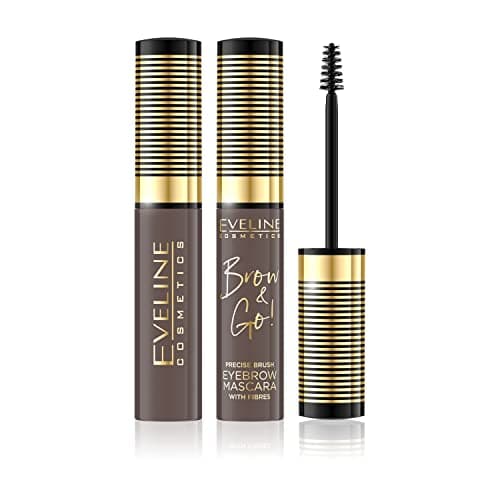Image of Eveline Cosmetics Brow & go! BROW&GO Eyebrow Mascara No. 01 Light - Precision Brush with Micro-Fibers for Volume and Definition, Long-Lasting Formula, Vegan-Friendly