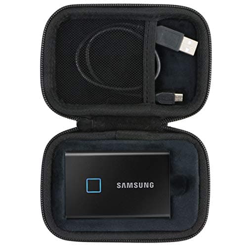 Image of co2CREA Hard Storage Carrying Case for Samsung T7 Touch /T7 Portable State Drives 500GB 1TB 2TB External SSD Hard EVA Shockproof Storage Travel Bag