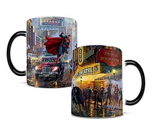 Image of Morphing Mugs DC Comics – Batman, Superman, Wonder Woman – One 11 oz Color Changing Heat Sensitive Ceramic Mug – Image Revealed When HOT Liquid Is Added!