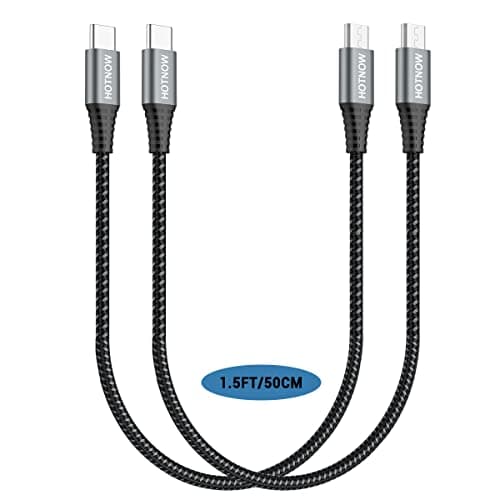 Image of HOTNOW USB C to Micro USB Cable 0.5m 2Pack, 50cm USB Type C to Micro USB Cords Fast Charging and Data sync