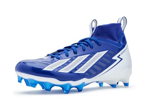 Image of adidas Unisex-Adult Adizero Impact Ii American Football Shoes, Team Royal Blue/White/Black, 14 Women/13 Men
