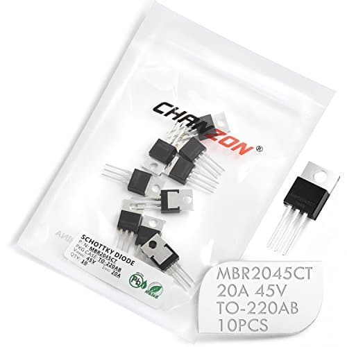 Image of (Pack of 10 Pieces) Chanzon MBR2045CT Schottky Barrier Rectifier Diodes 20A 45V TO-220AB (TO-220) 20 Amp 45 Volt