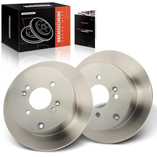 Image of Frankberg Brake Disc Set incl. 2x Discs Rear Solid Ø262mm Compatible with i20 PB PBT Rio II JB Accent III MC Getz TB Replace# 58411AC800, 584111C800