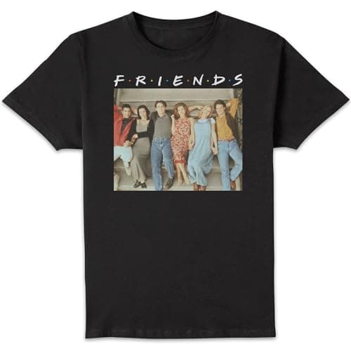 Image of Friends Retro Character Shot Men's T-Shirt - Black M