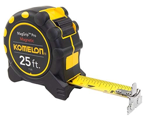 Image of Komelon 7125 Monster Maggrip 25-Foot Measuring Tape with Magnetic End, Yellow, 25ft- Blade