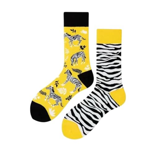 Image of Zebra Print Socks, Zebra Themed Gift, One Pair Adult UK Size 6-10