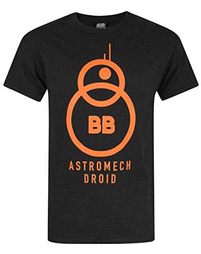 Image of Star Wars The Force Awakens BB-8 Astromech Droid Black Men's T-Shirt