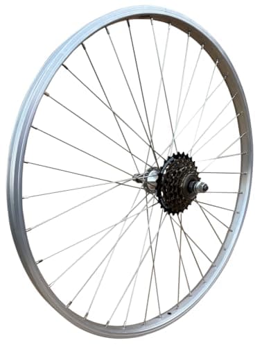 Image of Baldy's 6 Speed 700c Silver Alloy Rear Hybrid/Trekking Bike Sealed Bearing Wheel
