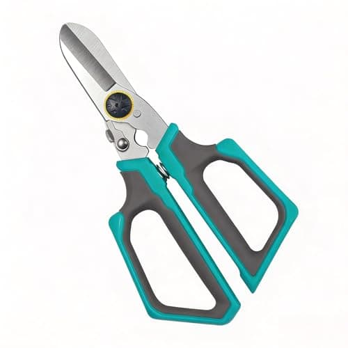 Image of Multipurpose Scissors Heavy Duty, Stainless Steel Curved Serrated Sharp Shears for Fabric, 9-inch Professional Scissor Heavy Duty, Extremely Comfortable Soft Grip and Stainless Steel Precision Blades