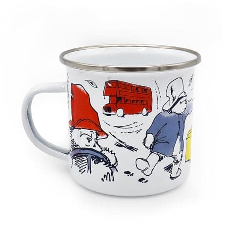 Image of Robert Frederick Paddington Enamel Mug | Classic Bear Design | 320ml Durable Camping Mug | Dishwasher Safe Gift for Paddington Bear Fans