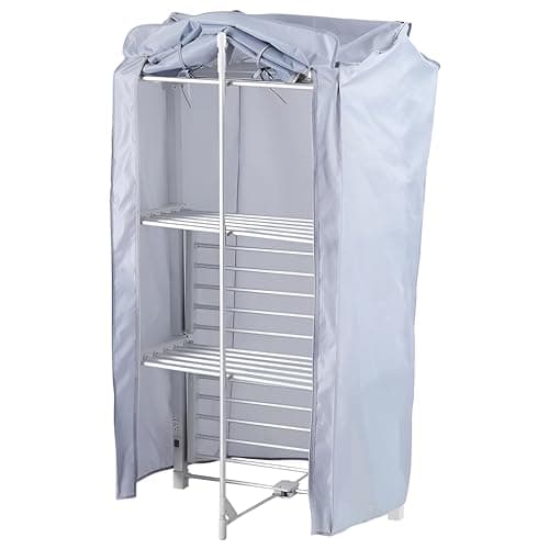 Image of Heated Airer Cover for 3-Tier Airers: Premium Clothes Airer Cover for 3-tier Heated Drying Rack and Clothes Horse, Helps Speed Up Drying, Fits Drysoon, Black and Decker and More
