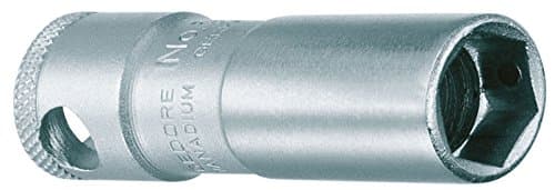 Image of Gedore 50MH 1/2 20.8 mm Spark Plug Socket with Magnet - Silver