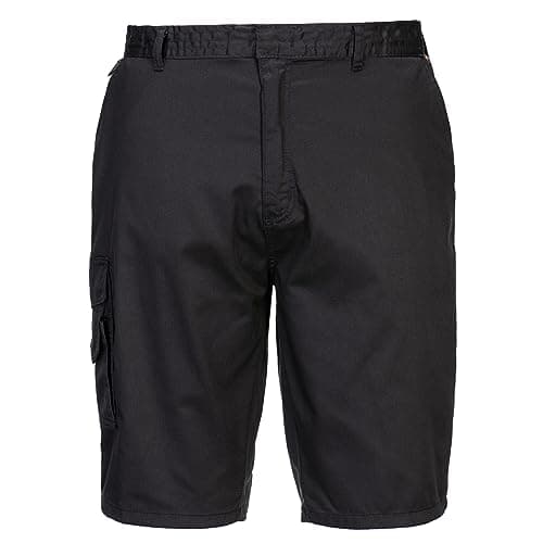 Image of Portwest S790 Men's High Performance Comfort Combat Cargo Work Shorts Black, L