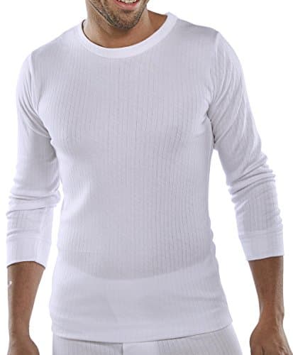 Image of LONG SLEEVE THERMAL VEST WHITE XXXL