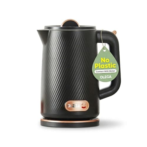 Image of 1800W Electric Kettles: OLEGA 1.8L Large Hot Water Kettle, Fast Boiling Water Boiler Electric Tea Kettle Teapot, BPA-Free 304 Stainless Steel Electric Teapot for Coffee