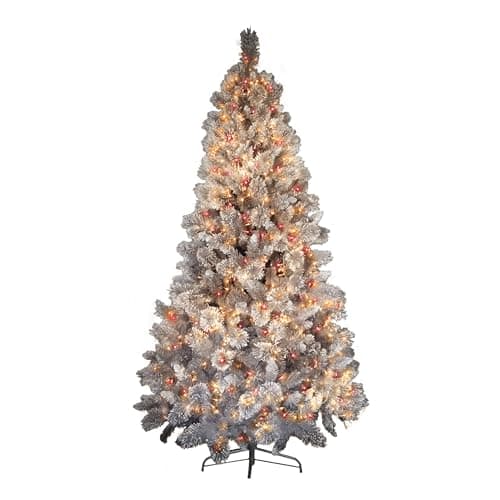 Image of Premier 1500 Vintage Gold & Red LED TreeBrights with Timer – Indoor Outdoor Multi Action Christmas Tree String Lights – 37.5m Lit Length for Up to 8ft Trees