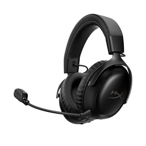 Image of HyperX Cloud III S - Wireless Gaming Headset, Multiplatform, 2.4GHz, Bluetooth, Battery Life up to 120 Hours, 2.4GHz, 53mm Tilt Driver, 10mm Detachable Microphone - Black