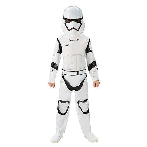 Image of Rubies Official Stormtrooper Boys Fancy Dress Disney Star Wars The Force Awakens Kids Costume Large Ages 7-8 Halloween