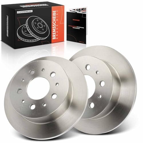 Image of Frankberg Brake Disc Set incl. 2x Discs Rear Solid Ø280mm Compatible with Ducato Box 250 Ducato Bus 250 Boxer Bus Jumper Bus Replace# 4249A1, 51740245