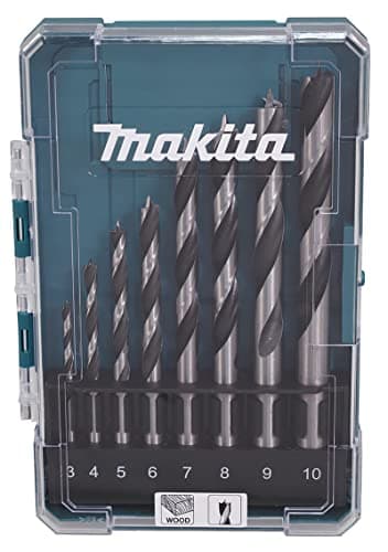 Image of Makita D-77257 8 Piece Wood Brad Point Bit Set