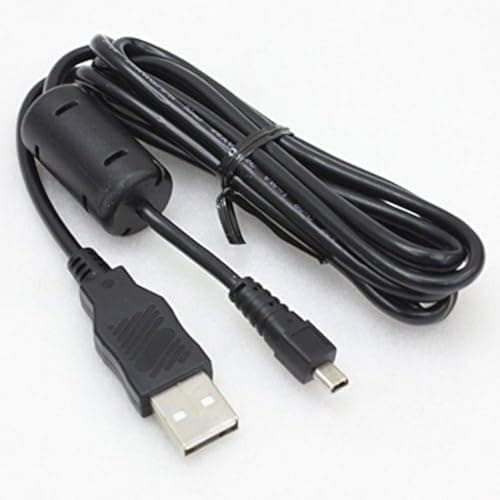 Image of Keple UC-E6 USB Data Sync & Photo Image Transfer Cable Lead Compatible with Sony Alpha: DSLR-A200 | USB 2.0 A Male To Mini B 8-pin Flat Male | 1.5m