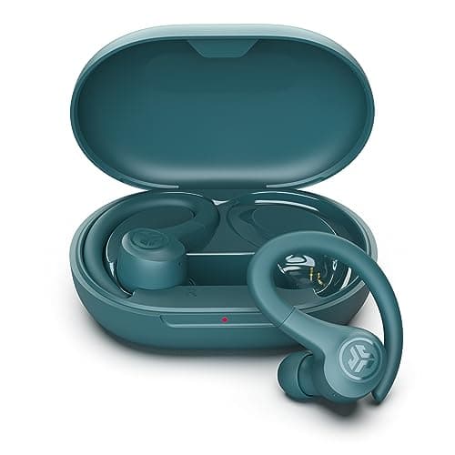 Image of JLab Go Air Sport, Wireless Workout Earbuds Featuring C3 Clear Calling, Secure Earhook Sport Design, 32+ Hour Bluetooth Playtime, and 3 EQ Sound Settings (Teal)