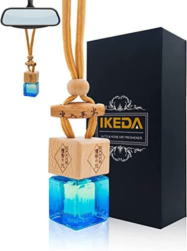 Image of Car Air Fresheners for Men | Car Fresheners with Odour Eliminator Technology | Long Fragrant Car Accessories for Women | Strong Car Scents Perfume Hanging Diffusers | Ikeda Air Freshener Car (Dark)
