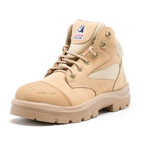 Image of Steel Blue PARKES BUMP ZIP S3 sand steel toe/midsole safety work boot size 9 UK