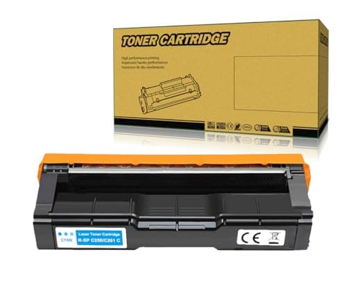 Image of Okra 407544 Toner Compatible with Ricoh SP C250 Cyan for Ricoh SP C250 Toner Cyan Ricoh SPC250 Toner for Ricoh Aficio SP C250SF C250DN SP C250e SP C250SFw SP C261SFN SP C261DNw SP C261SFW SP C261SFW