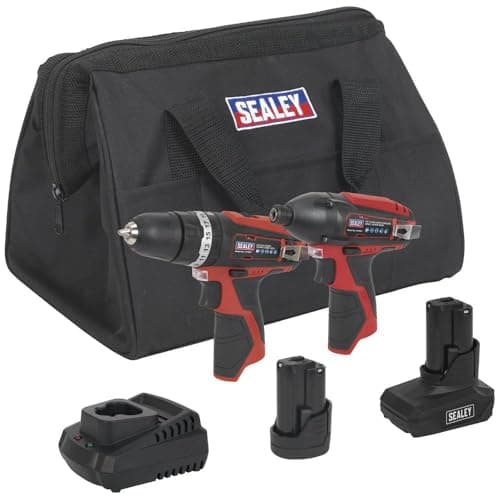 Image of Sealey CP1200COMBO6 2 x 12V Cordless Power Tool Combo Kit