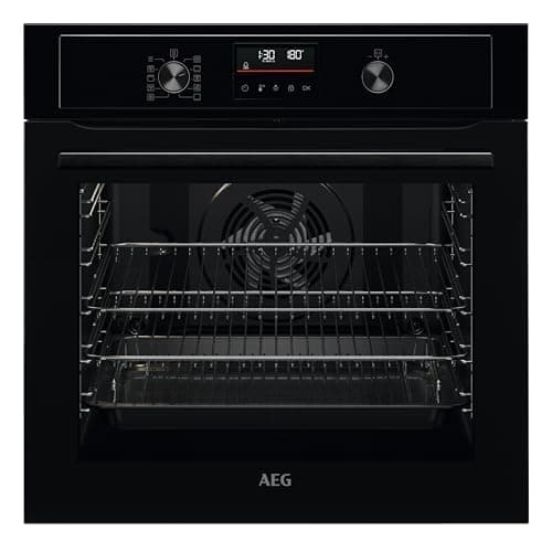 Image of AEG 3000 Series SurroundCook Integrated Oven BPX535061B, 72L, Fast Heat Up, Multilevel Cooking, Turbo Grill, Pyrolytic Self Clean, Defrosting, LED, Child Lock, Built-In 590x560x550mm, Class A+, Black