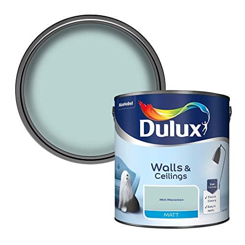 Image of Dulux Matt Emulsion Paint For Walls And Ceilings - Mint Macaroon 2.5 Litres