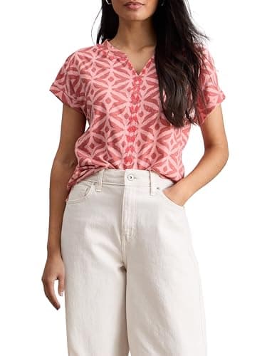 Image of White Stuff Women's Nelly T-Shirt, Pink Mlt, 20