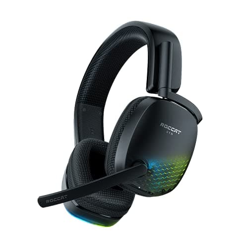 Image of Roccat Syn Pro Air - Wireless PC Gaming Headset, Lightweight, 3D Audio Surround Sound, Noise Cancelling Microphone, RGB AIMO Lighting, All-Day Battery Life
