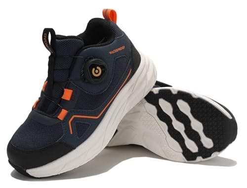 Image of VICROAD Trail Kids Waterproof Boots-Synthetic Mesh Upper Girls & Boys Shoes, EVA Footbed, High Traction-Best for Spring Summer Autumn, Hiking & Outdoors,Blue,10.5
