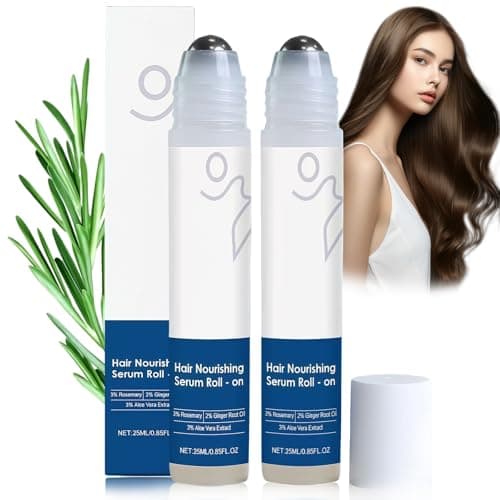 Image of 2 PCS Rosemary Oil Roll On for Hair Growth Serum & Scalp Nourishment, Natural Hair Growth Serum for Men & Women, Anti-Hair Loss Treatment for All Types, Easy Apply Roller