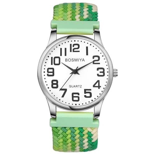 Image of Avaner Women's Elastic Wrist Watches: Analog Quartz Stretch Braided Band Watch for Women Ladies