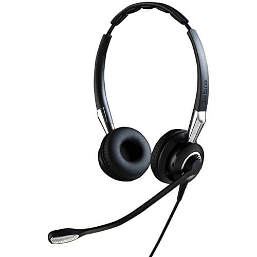 Image of Jabra Biz 2400 II Quick Disconnect On-Ear Stereo Headset - Noise-cancelling and Corded Lightweight Headphone with HD Voice and Soft Head Cushioning for Deskphones