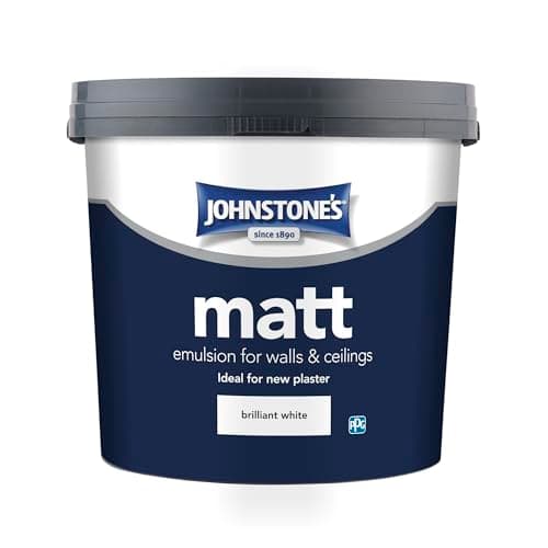 Image of 5LTR - JOHNSTONES JONMAT CONTRACT MATT EMULSION BRILLIANT WHITE