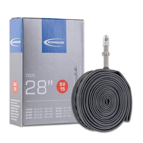 Image of Schwalbe SV15El Tube Presta 60 mm Valve, (700 x 18-28C) - 27 x 1-28 x 1.10 Inches