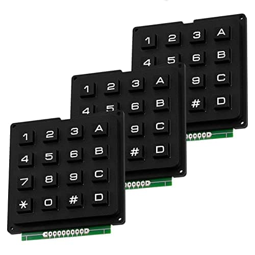 Image of AZDelivery 3 x 4x4 Matrix Array 16 Switch Keypad Keyboard Module compatible with Arduino Including E-Book!