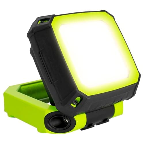 Image of Luceco LED Compact Magnetic Work Light with USB Outlets, 2 Light Modes, Carry Handle and Hook, Inspection Light, Weatherproof, IP54, IK07, 7.5W, 750lm, 6500K, LWR7G65