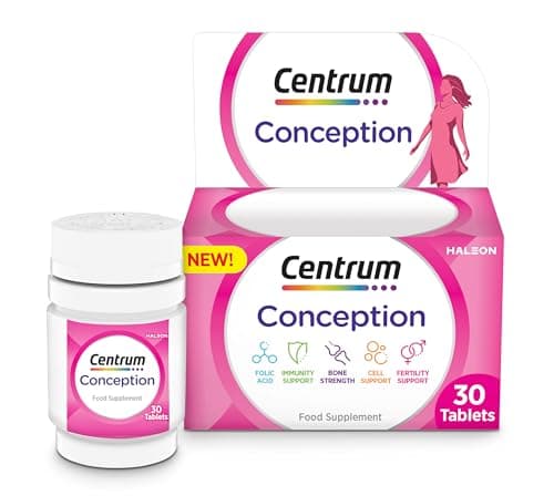 Image of Centrum Conception Vitamins for Women, Fertility Supplements with 400μg Folic Acid, 30 Tablets