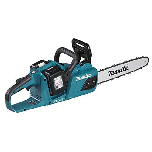 Image of Makita DUC355PT2 Twin 18V (36V) Li-ion LXT 35cm Brushless Chainsaw Complete with 2 x 5.0 Ah Batteries and Twin Port Charger
