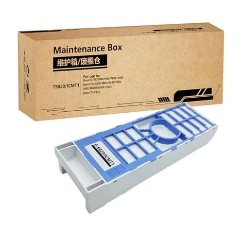 Image of HEMEINY T5820 Waste Ink Tank Replacement for C13T582000 Ink Maintenance Cartridge,Work with EPN SureLab D700 D800 D870 D880 SureColor P800 P808 Printers