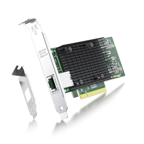 Image of ipolex 10Gb Network Card, 1x RJ45 Port, 10GbE NIC Compare to Intel X540-T1, Support Windows Server/Windows/Linux/VMware (Not Support MAC)