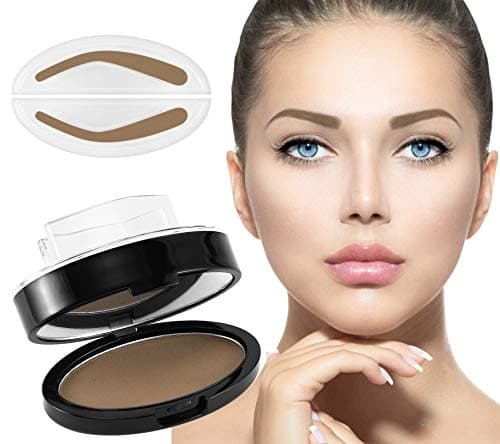 Image of Boobeen Eyebrow Seal Stamp Powder - Waterproof 1 Second Make Up Nature Tinting Coloring Kit - Creates Natural Looking Brows for Makeup Beginners