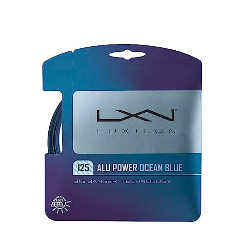 Image of Wilson Luxilon ALU Power Tennis Strings, 12.2 m, Polyester, Ocean Blue, 1.25 mm,