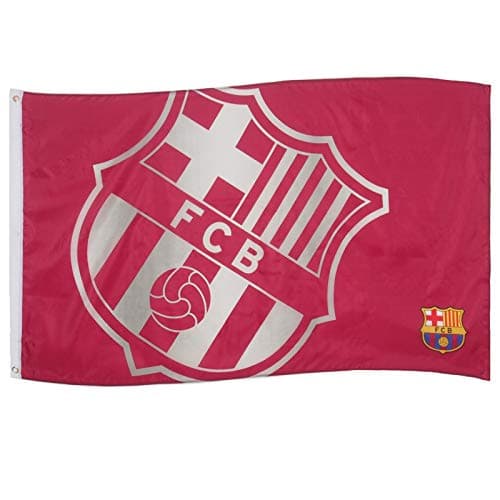 Image of FC Barcelona Official Football Gift 5x3ft Crest Body Flag